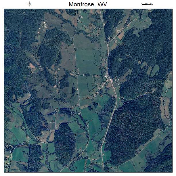 Montrose, WV air photo map