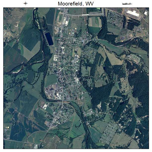 Moorefield, WV air photo map