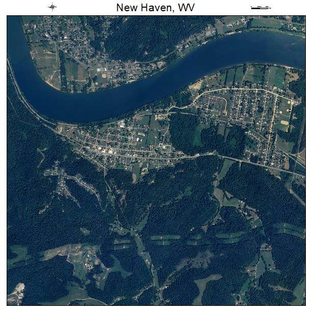 New Haven, WV air photo map