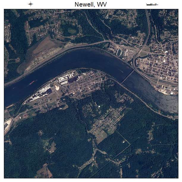 Newell, WV air photo map