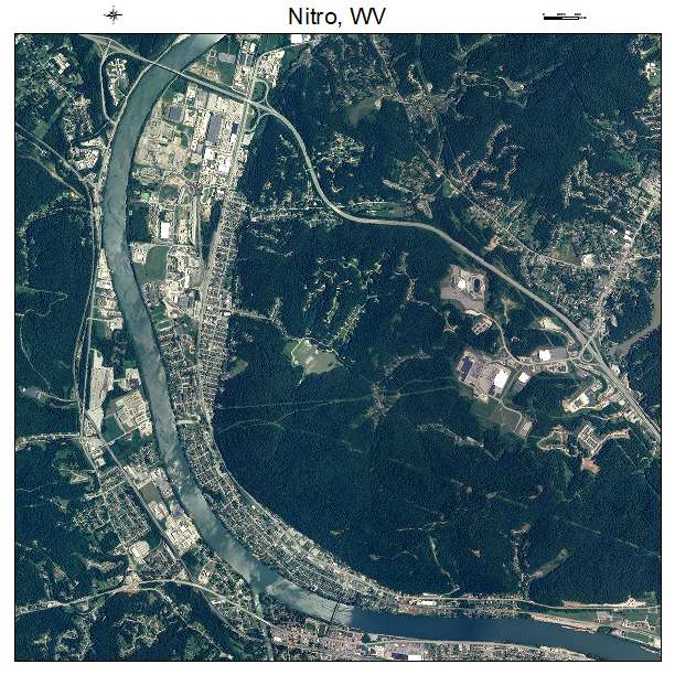Nitro, WV air photo map