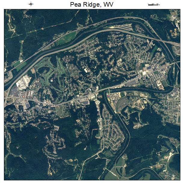 Pea Ridge, WV air photo map