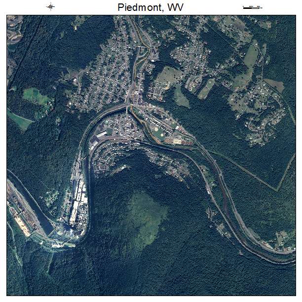 Piedmont, WV air photo map
