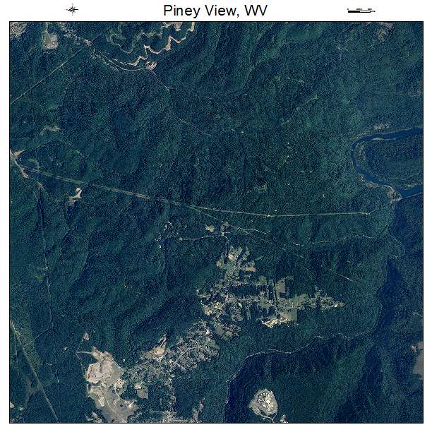 Piney View, WV air photo map