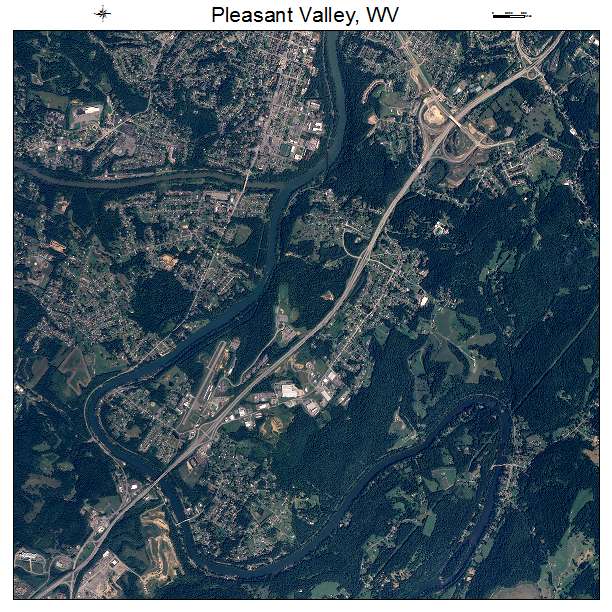 Pleasant Valley, WV air photo map