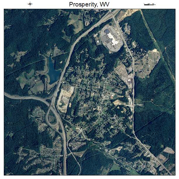 Prosperity, WV air photo map