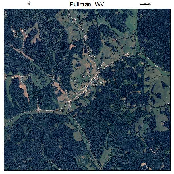 Pullman, WV air photo map