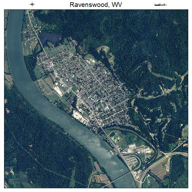 Ravenswood, WV air photo map
