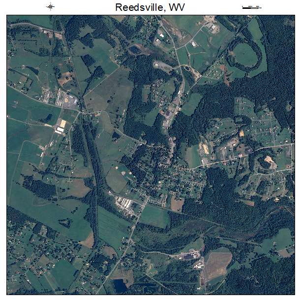Reedsville, WV air photo map
