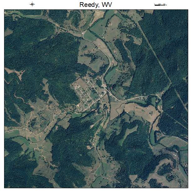 Reedy, WV air photo map