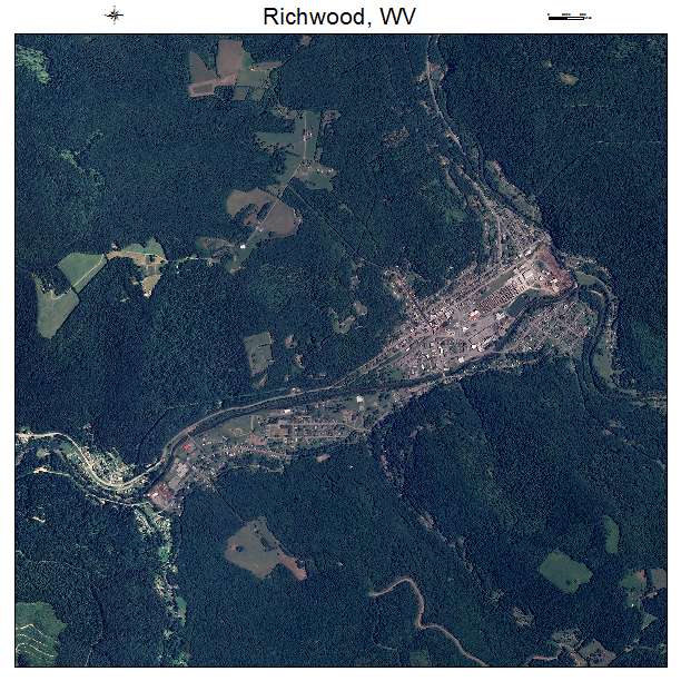 Richwood, WV air photo map