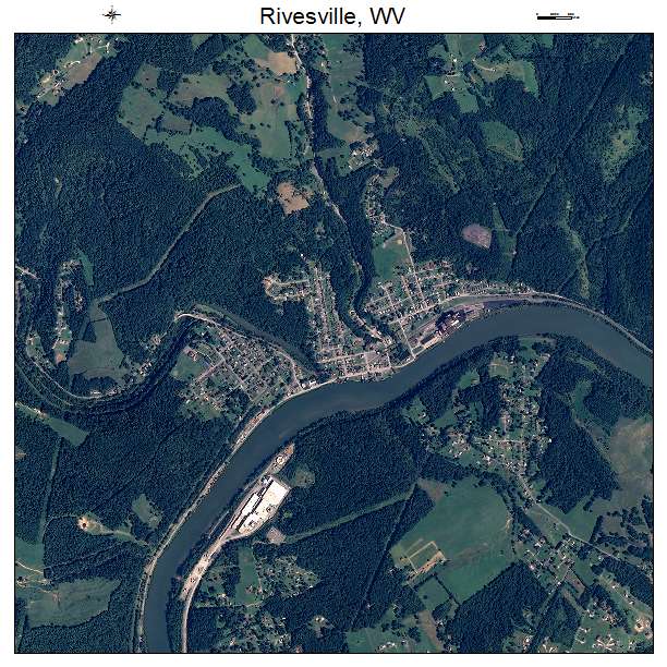 Rivesville, WV air photo map