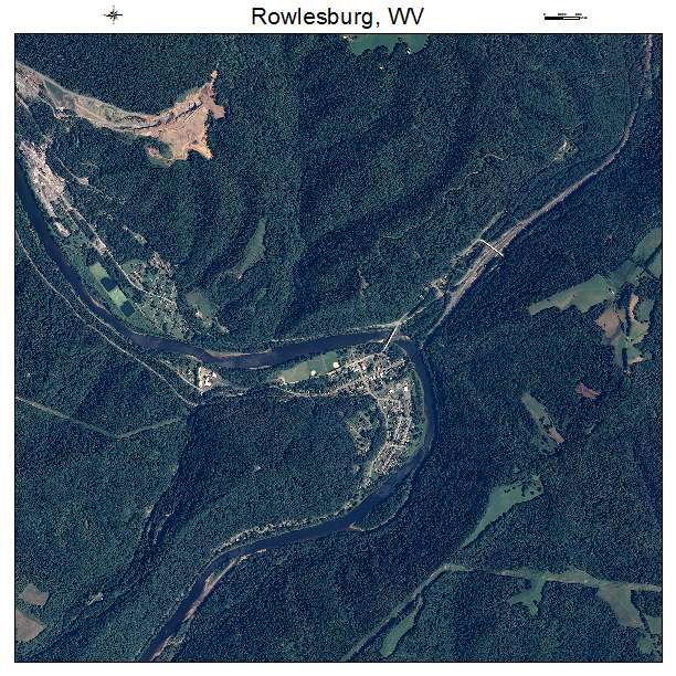 Rowlesburg, WV air photo map