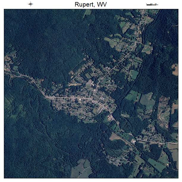 Rupert, WV air photo map