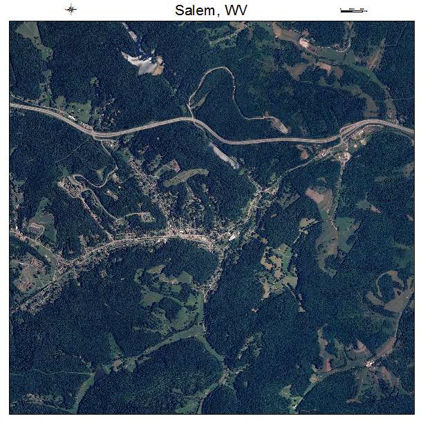 Salem, WV air photo map