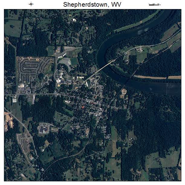 Shepherdstown, WV air photo map