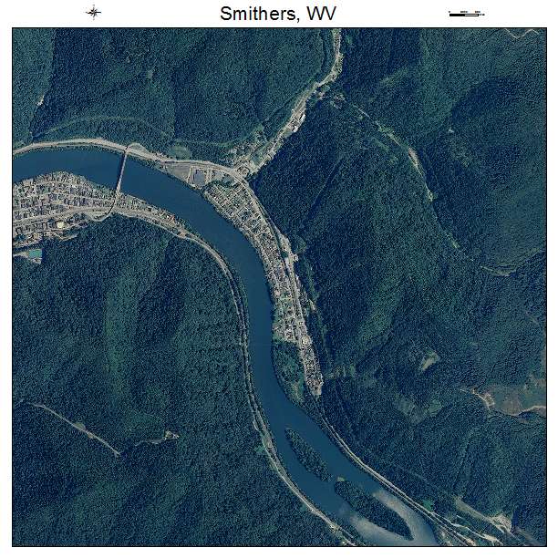 Smithers, WV air photo map