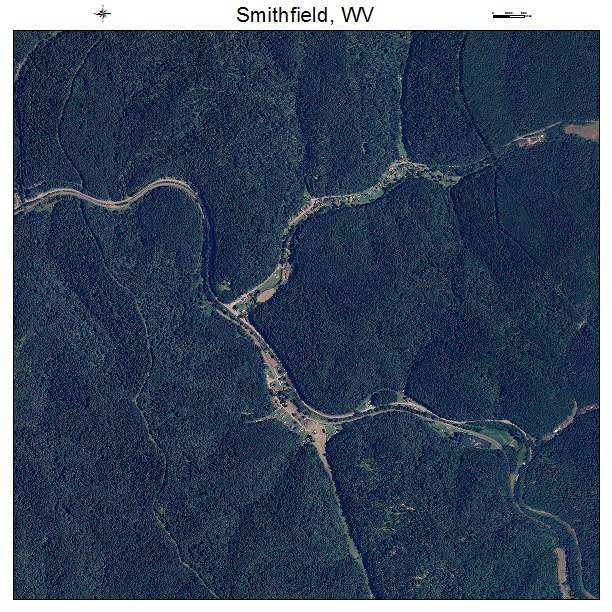 Smithfield, WV air photo map