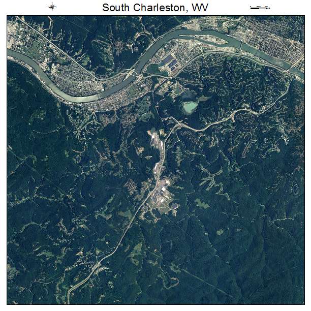 South Charleston, WV air photo map