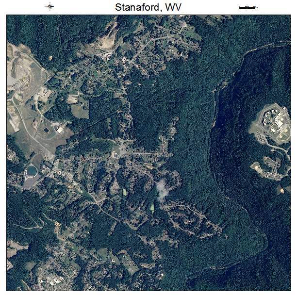 Stanaford, WV air photo map