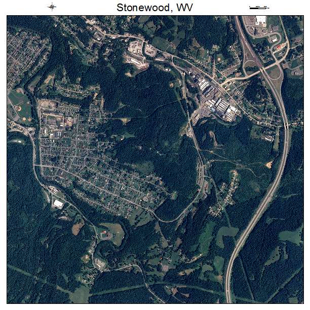Stonewood, WV air photo map