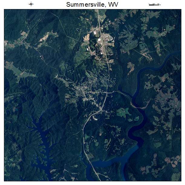 Summersville, WV air photo map