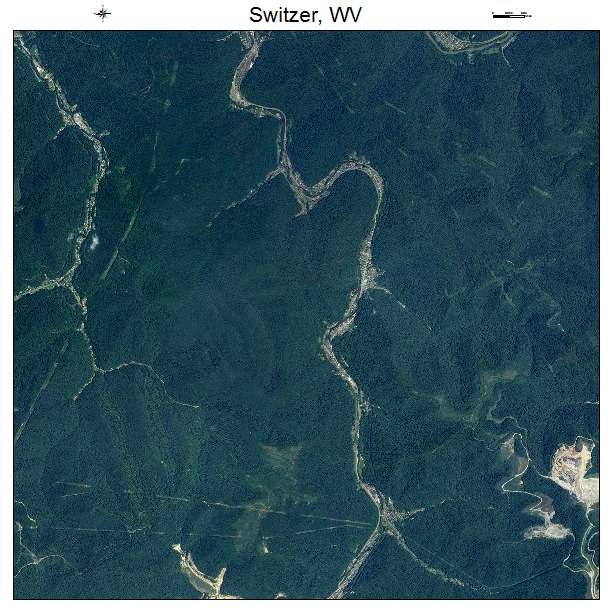 Switzer, WV air photo map