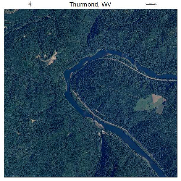 Thurmond, WV air photo map