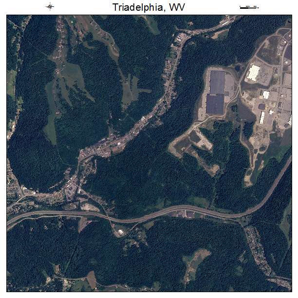 Triadelphia, WV air photo map