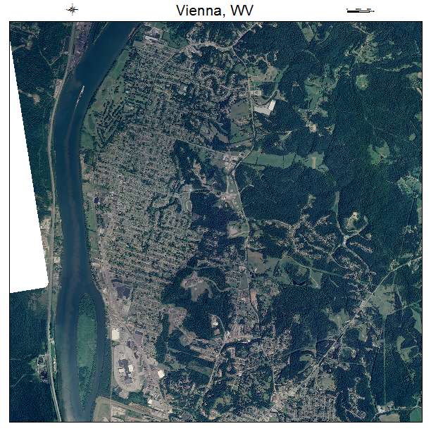 Vienna, WV air photo map