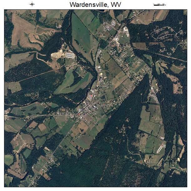 Wardensville, WV air photo map