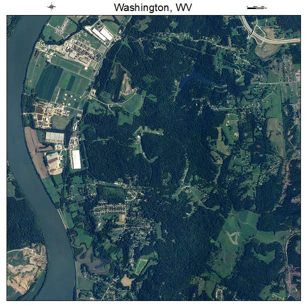 Washington, WV air photo map