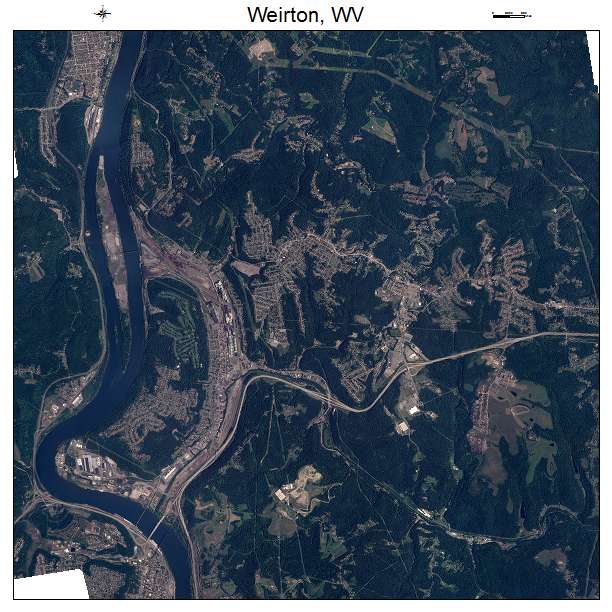 Weirton, WV air photo map