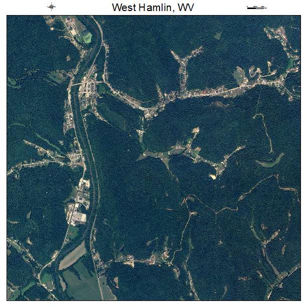 West Hamlin, WV air photo map