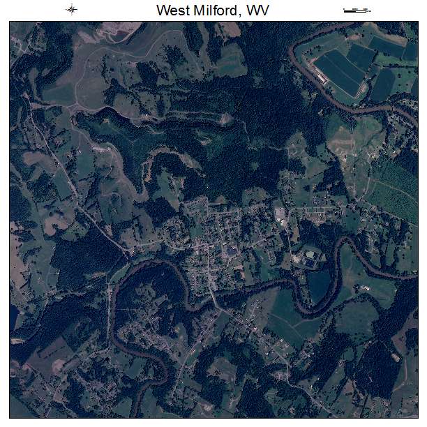West Milford, WV air photo map