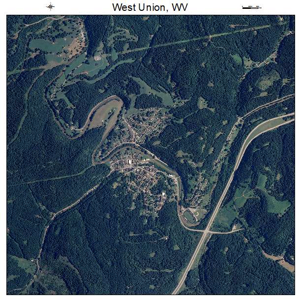 West Union, WV air photo map