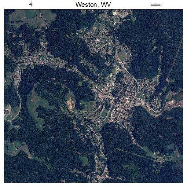 Weston, WV air photo map