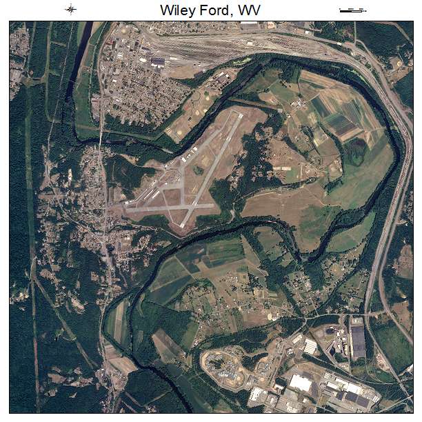Wiley Ford, WV air photo map