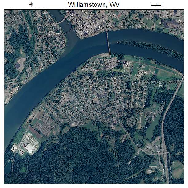 Williamstown, WV air photo map
