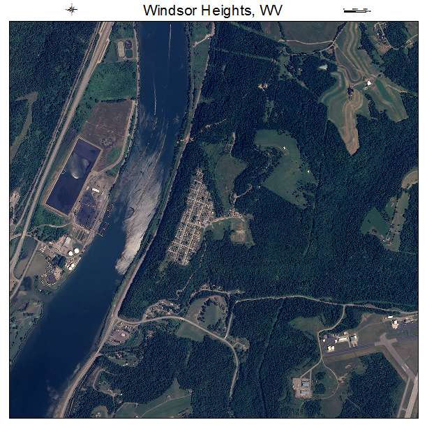 Windsor Heights, WV air photo map