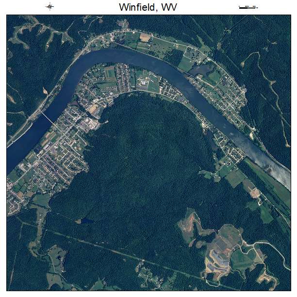 Winfield, WV air photo map