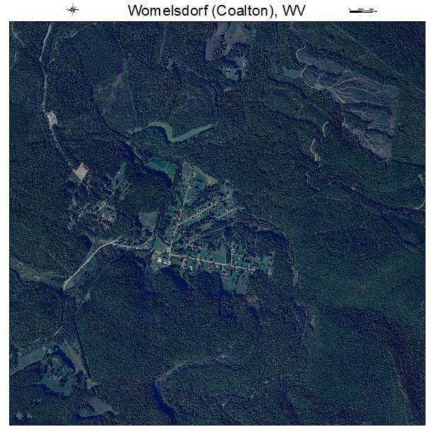 Womelsdorf Coalton, WV air photo map