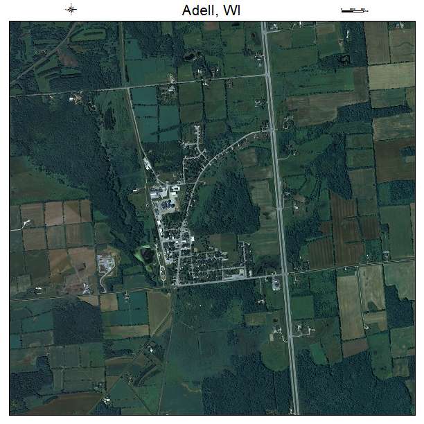 Adell, WI air photo map