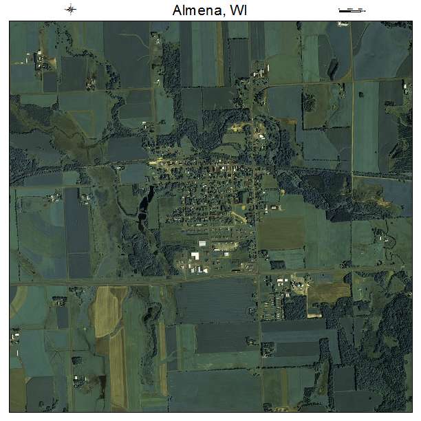 Almena, WI air photo map