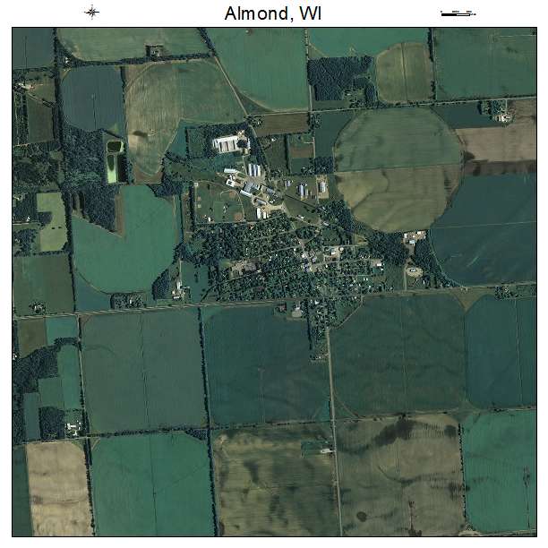 Almond, WI air photo map