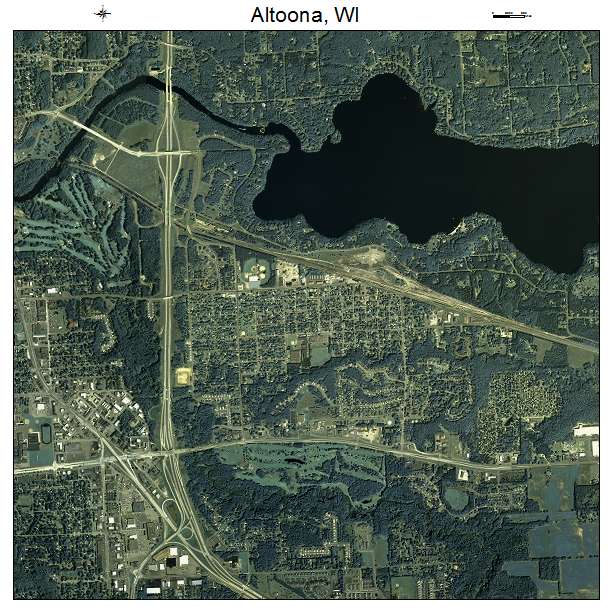 Altoona, WI air photo map