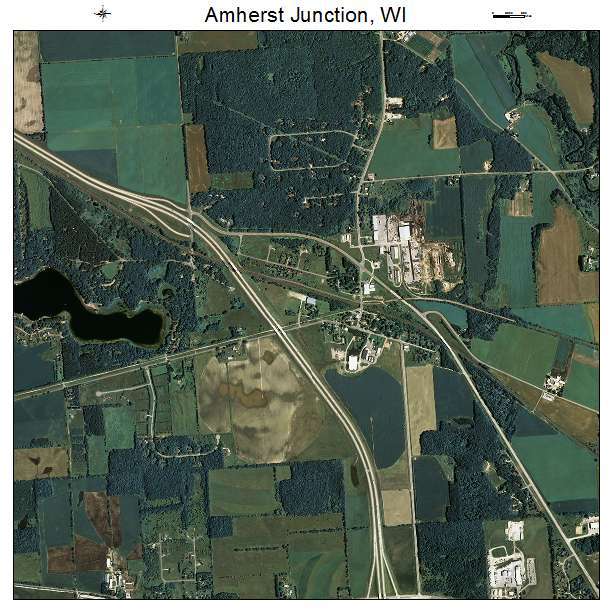 Amherst Junction, WI air photo map