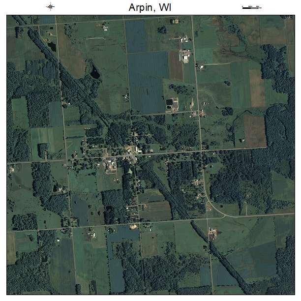 Arpin, WI air photo map
