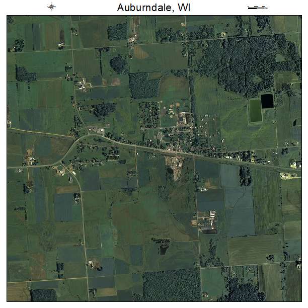 Auburndale, WI air photo map