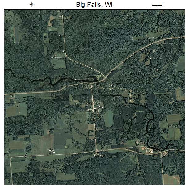 Big Falls, WI air photo map